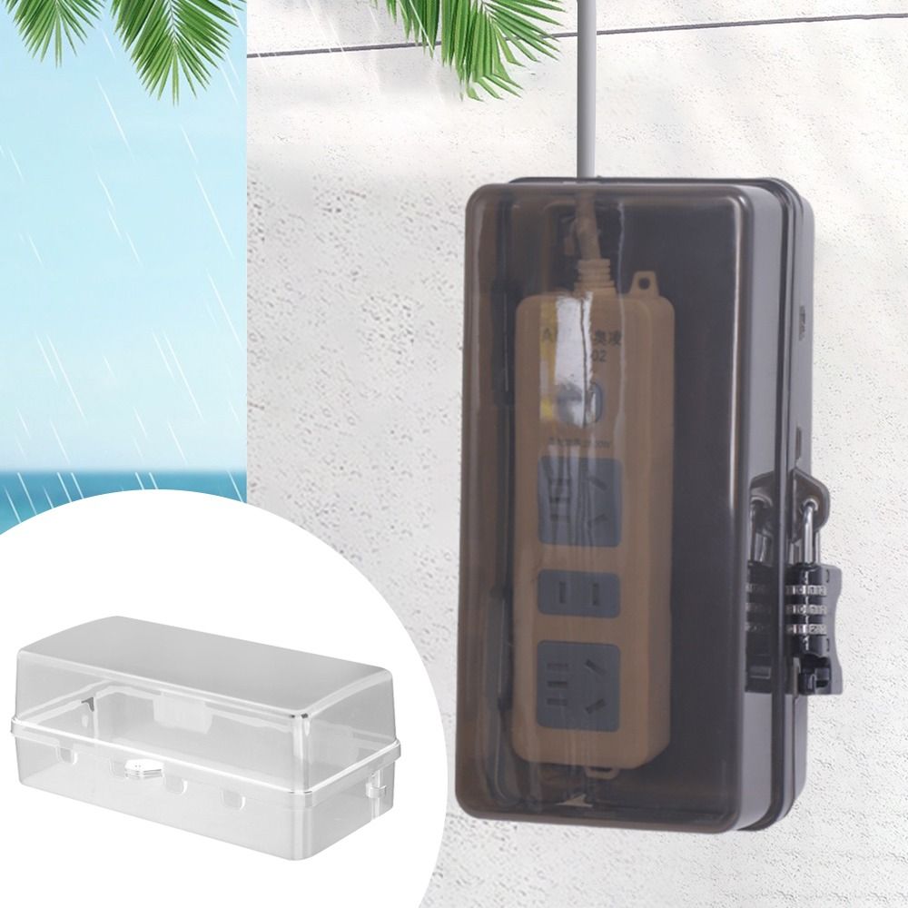 Outdoor Power Strip Weatherproof - Caixa de Plástico Portátil para Tomadas,