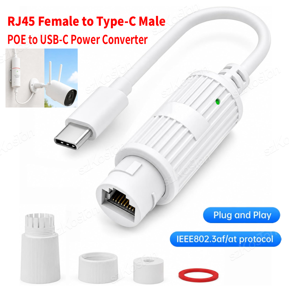 Conversor de Energia POE para  - Outdoor Power Adapter Usb C avaliação e preço