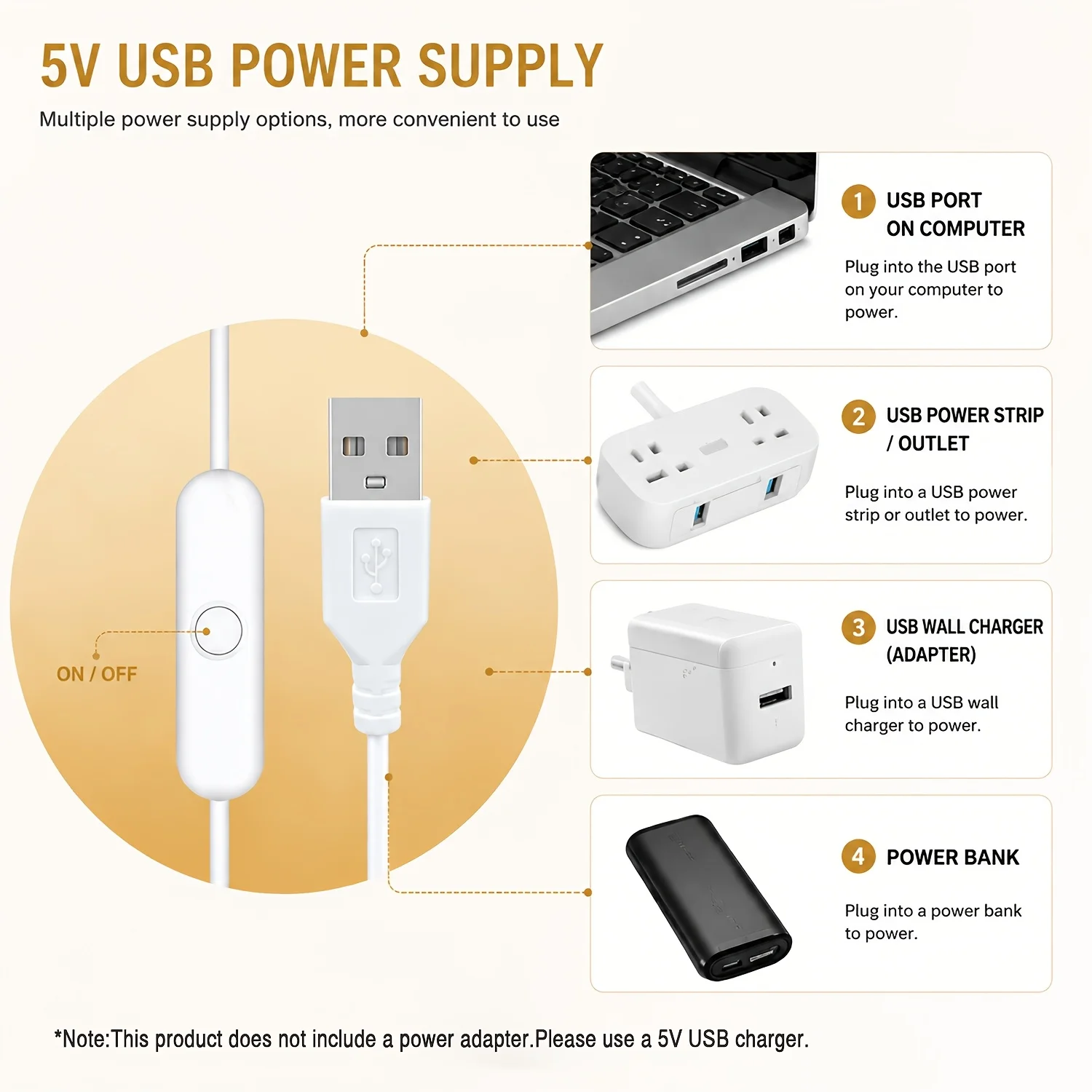 Interruptor de botão USB para  - Outdoor Use Power Strip avaliação e preço