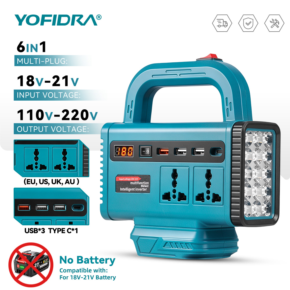 Inversor de energia portátil Y - Outdoor Power Adapter Usb C avaliação e preço