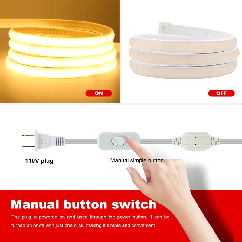 Fita de LED COB de Alto Lúmen  - Outdoor Power Strip Weatherproof avaliação e preço